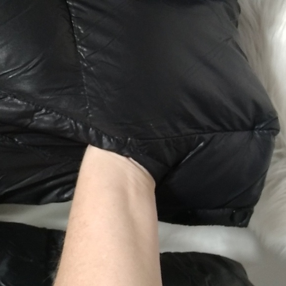 RARE! LJR JR Puffer Coat Zip/Snap Button Closure Sz.L - Picture 4 of 15